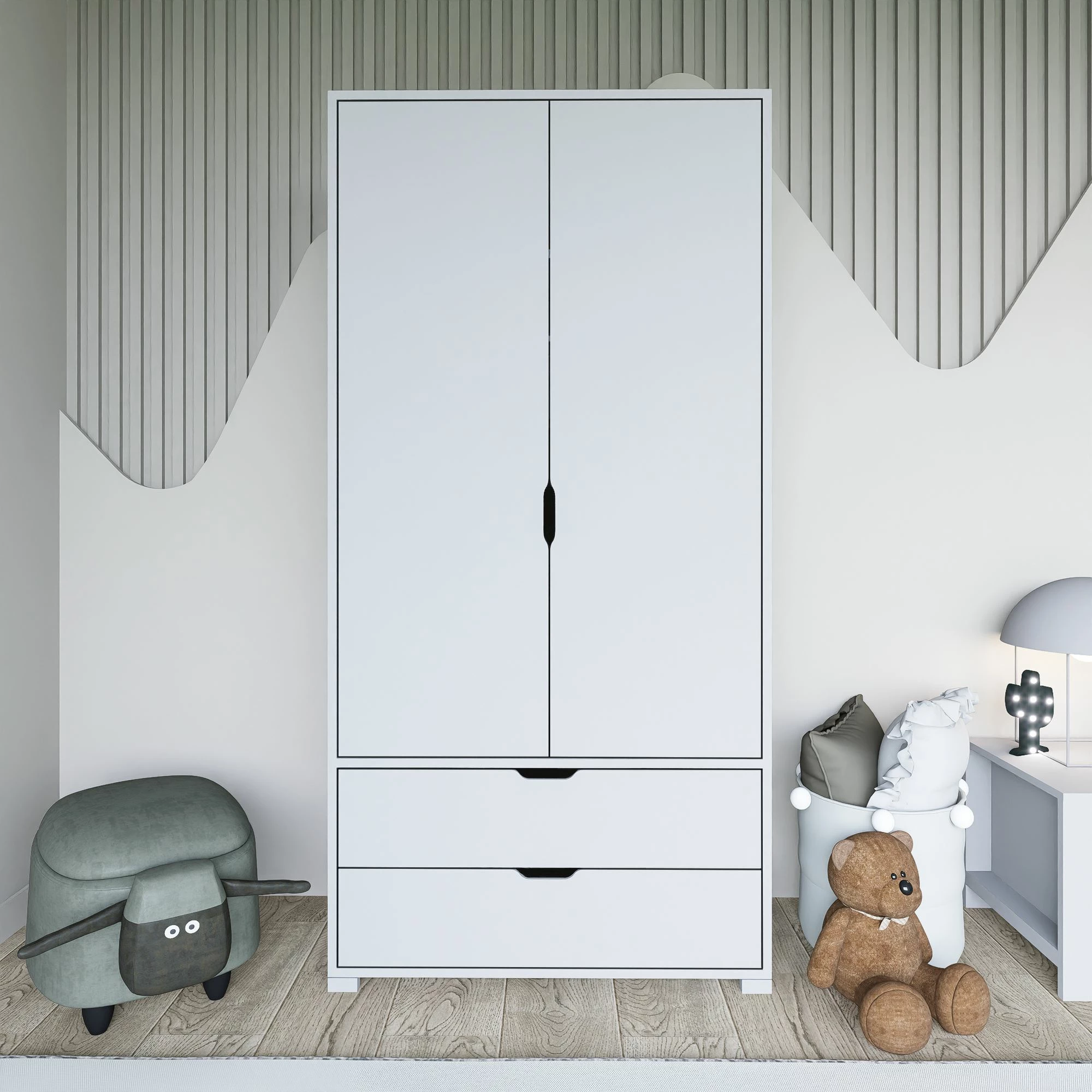 Omara Skye Decor, bela, 90 cm, 1600-016