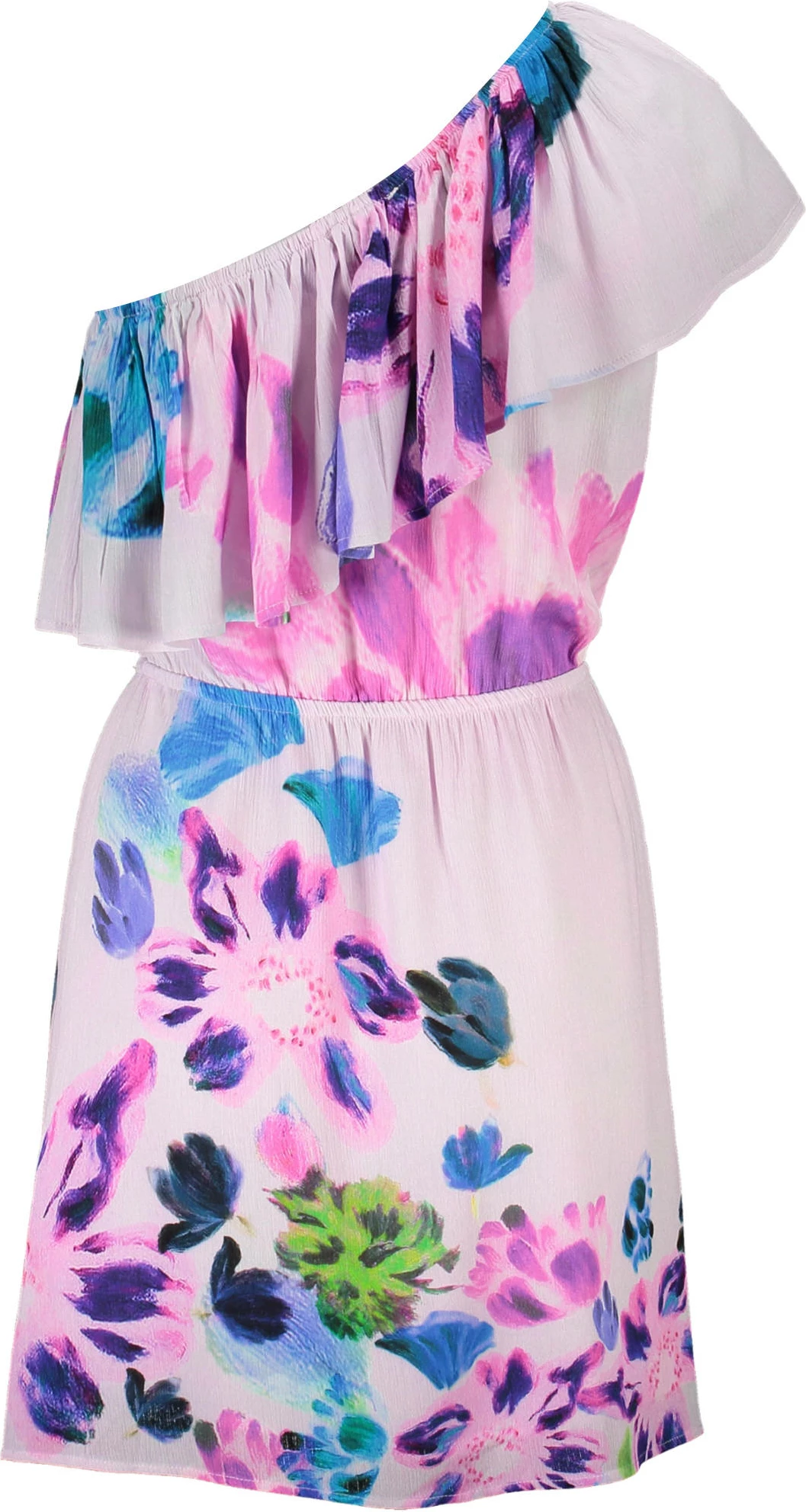 Kratka obleka DESIGUAL, rožnata