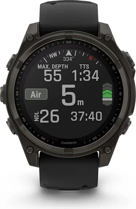Pametna športna ura Garmin fenix 8, 51 mm, 32 GB, titan, črna
