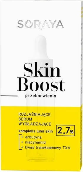 Serum za posvetlitev in zgladitev obraza Soraya Skin Boost Brightening and Smoothing, za ženske, 30 ml