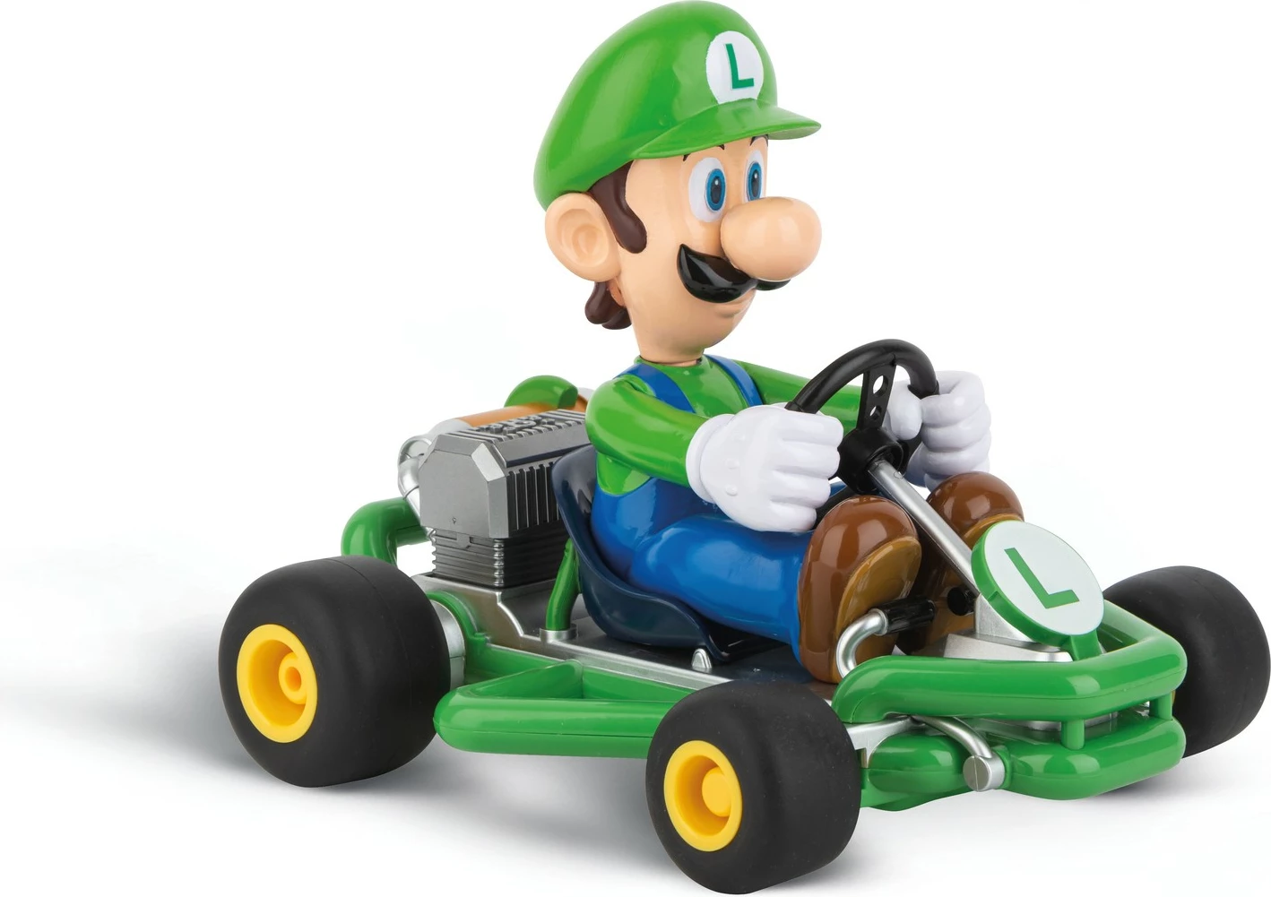 Igračevo dirkalno vozilo z daljinskim upravljalnikom Luigi (Mario Kart), Carrera RC, 2.4 GHz, 320 mAh, zelen