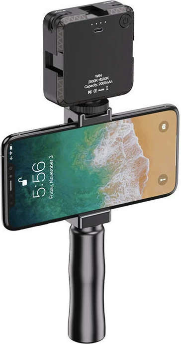 Nosilec za telefon APL-VG01, APEXEL, aluminij, črn