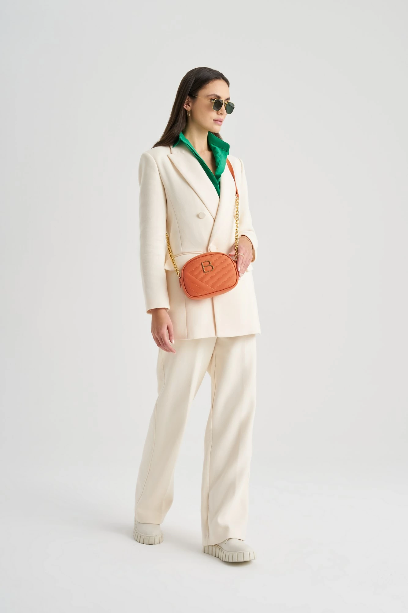 Crossbody torbica oranžna Lucky Bees, 1298