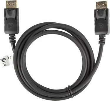 DisplayPort kabel 1,8 m, črn Lanberg CA-DPDP-10CC-0018-BK