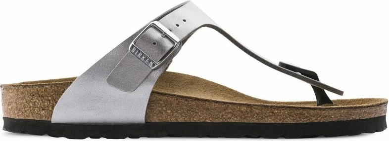 Japanke Gizeh Birko-Flor Birkenstock, srebrne, ženske