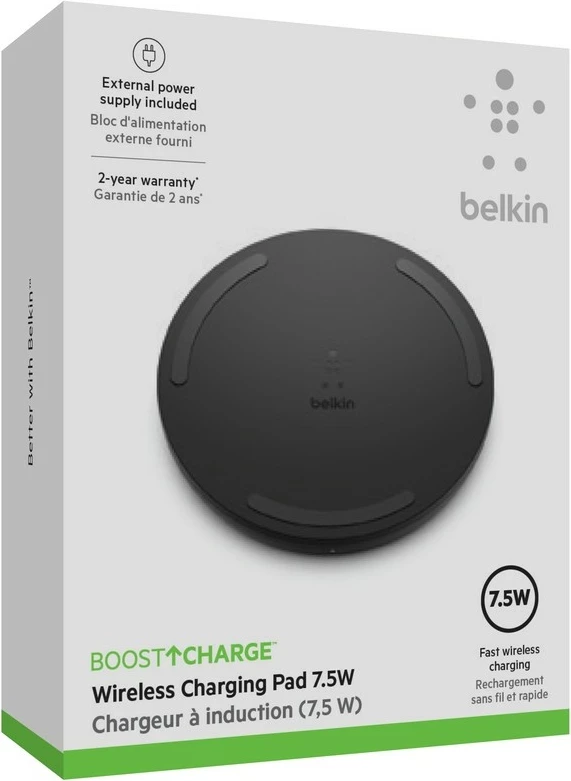 Brezžični polnilec, Belkin Boost Charge, 1,2 m, črn