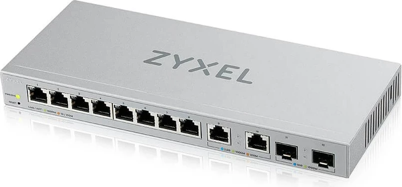 Upravljan stikalo Zyxel XGS1210-12, Gigabit Ethernet, šedo