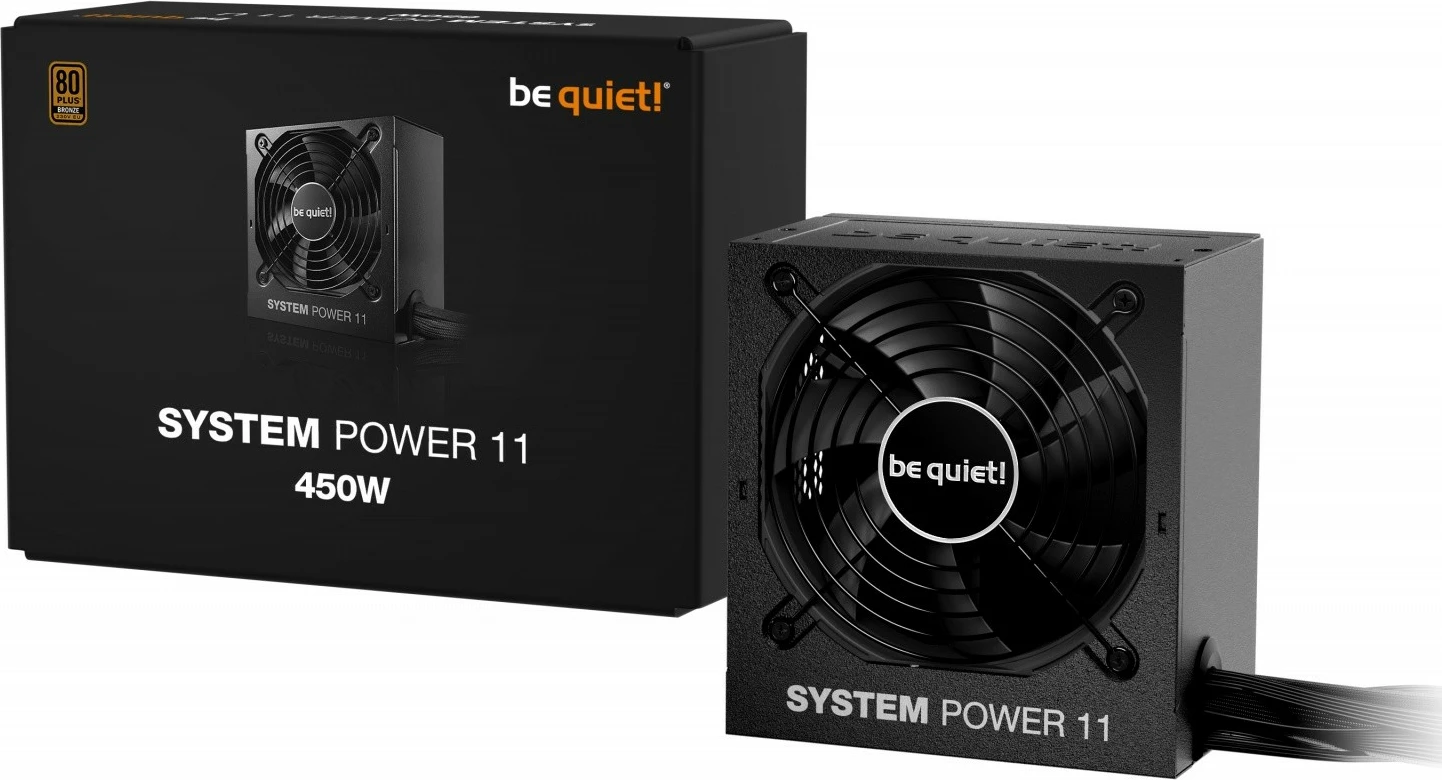 Računalniško ohišje Be quiet! System Power 11, 450W, 80 PLUS Bronze, črno