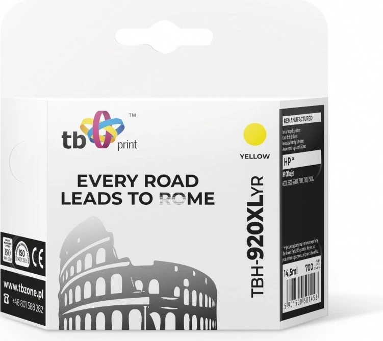Toner kartuša TB Print TBH-920XLYR za HP Officejet, rumena