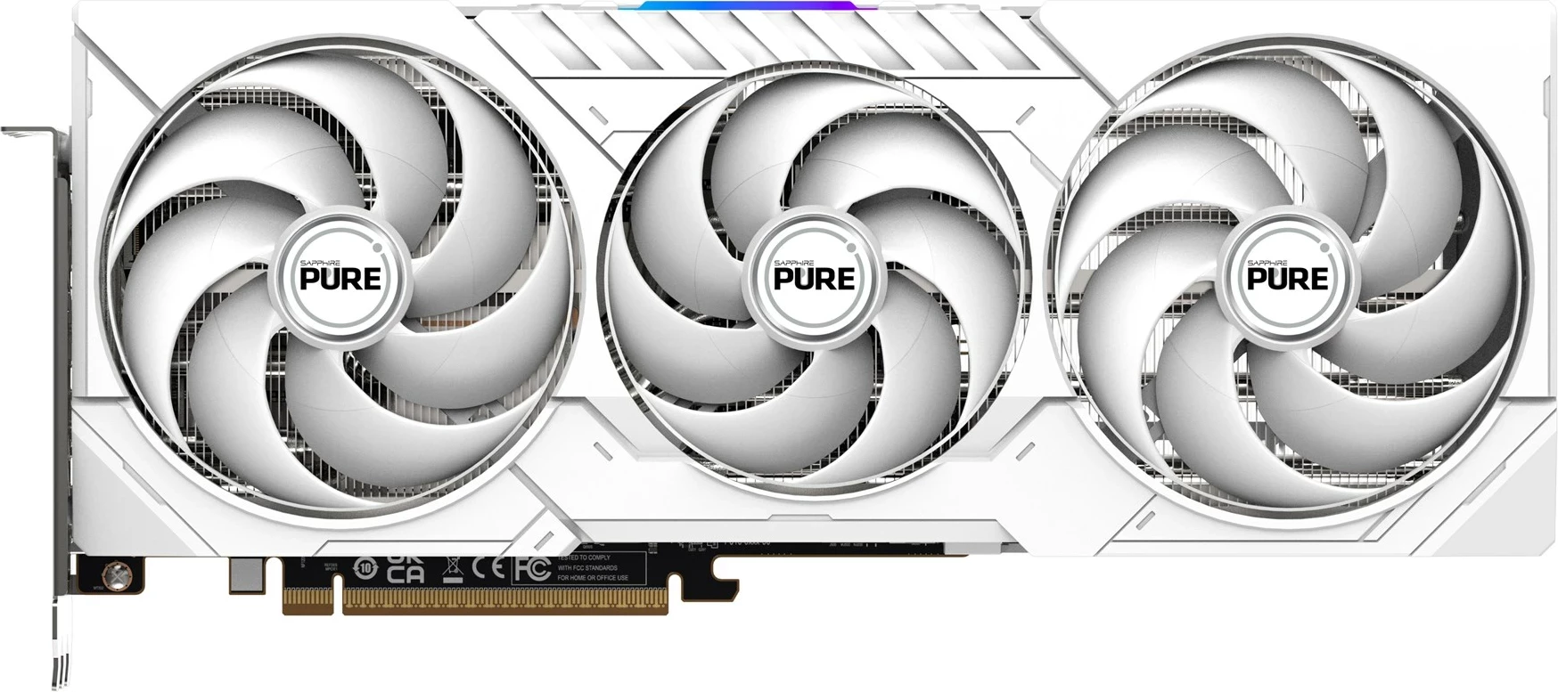 Grafična kartica Sapphire PURE Radeon RX 9070 XT, 16 GB GDDR6, bela