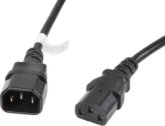 Napajalni kabel 3 m, črn, Lanberg