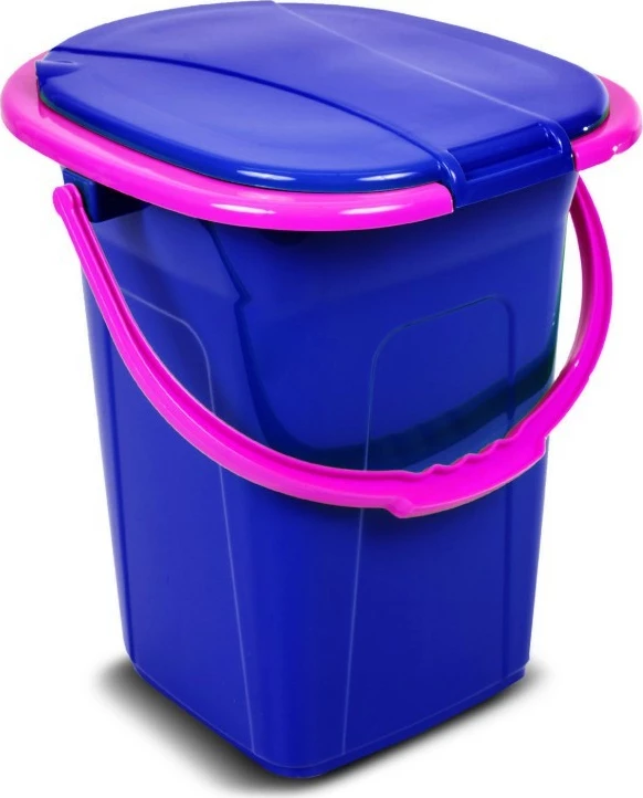 Prenosen WC GreenBlue GB320BR, navy modra/roza