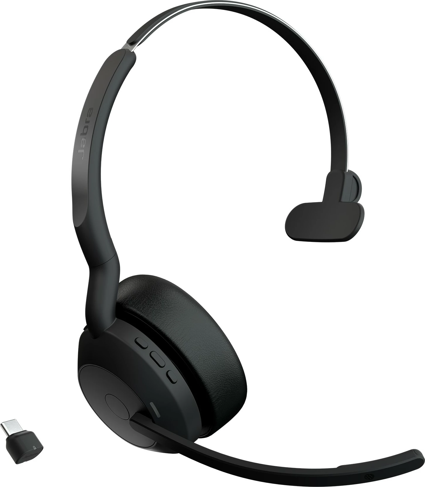Brezžične slušalke, Jabra Evolve2 55 Link380c UC Mono, Office/Call center, 20 - 20000 Hz, 79 g, črne