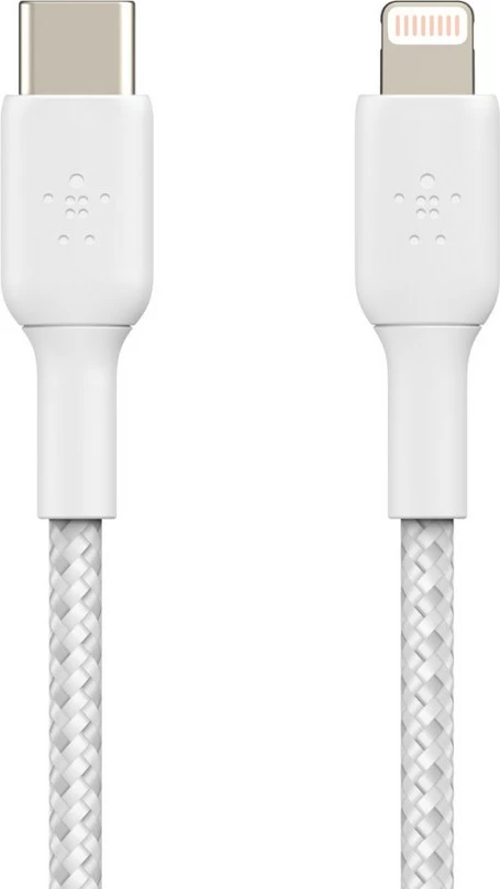 Nalaganje in prenos podatkov Belkin CAA004BT1MWH, 1 m, Lightning - USB C, bel