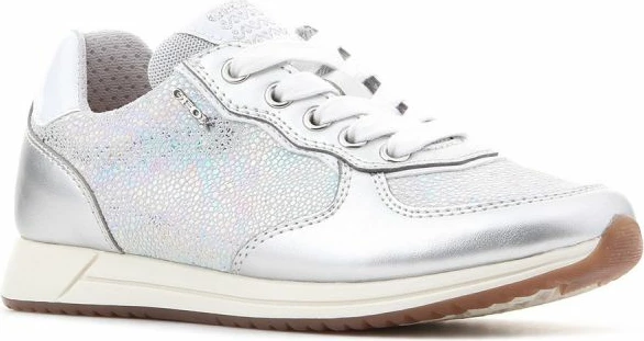 Atletske čevlje za dekleta Geox, sivo/srebrne