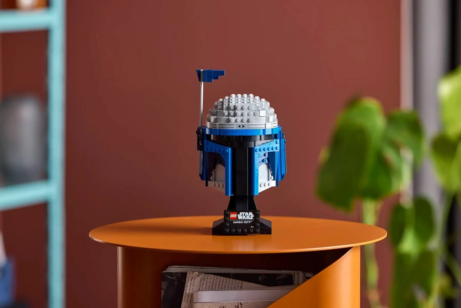 Kolekcionarski model čelade Jango Fett, LEGO Star Wars 75408, 816 kosov, za odrasle, modro/siv