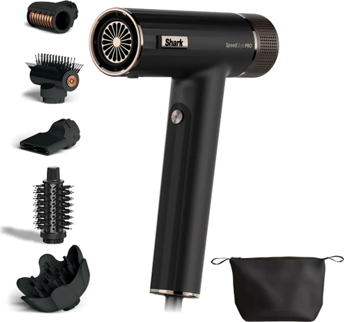 Sušilec za lase Shark SpeedStyle Pro HD752EU, 1750 W, 5 dodatkov, črn