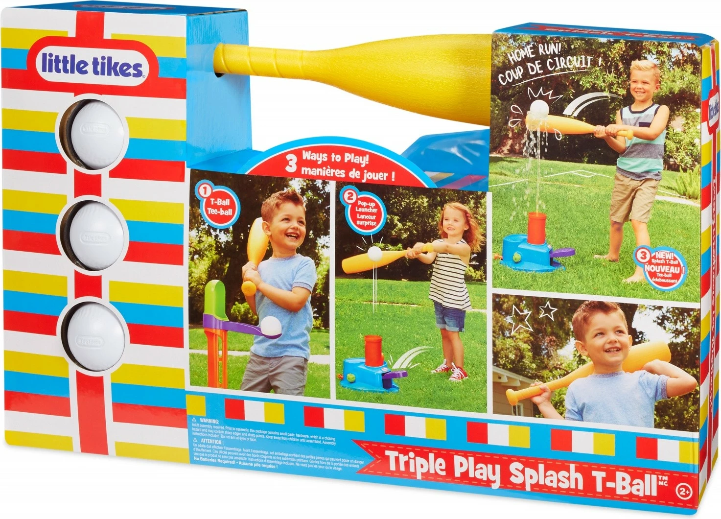 Set triaktivnosti s prho Little Tikes, T-Ball Triple Play Splash, plastika, večbarven, za otroke