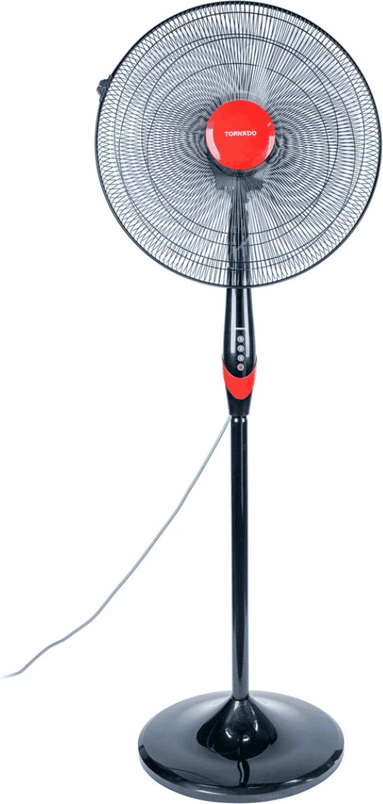 Stojni ventilator Tornado TSF-18XW, 3 hitrosti, črn