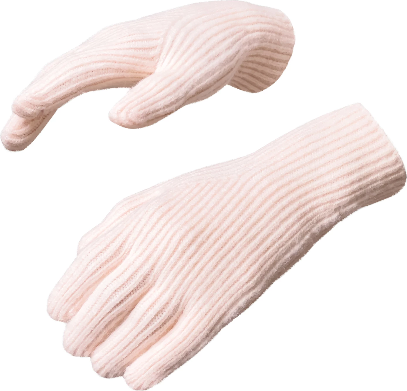 Pletene rokavice z odprtinami za prste, rožnate Hurtel