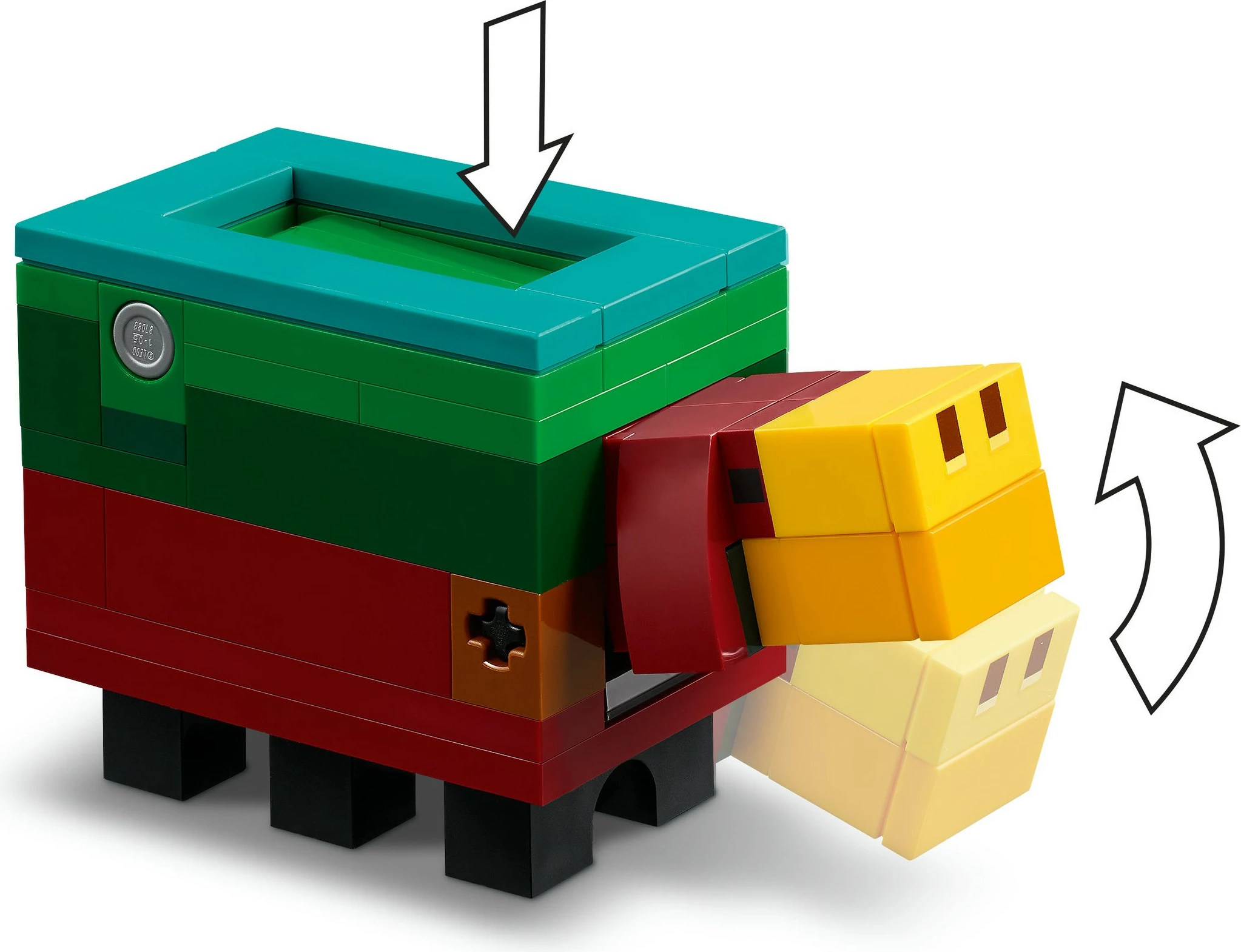 Gradbeni set Minecraft 21260, 304 kosi, večbarven