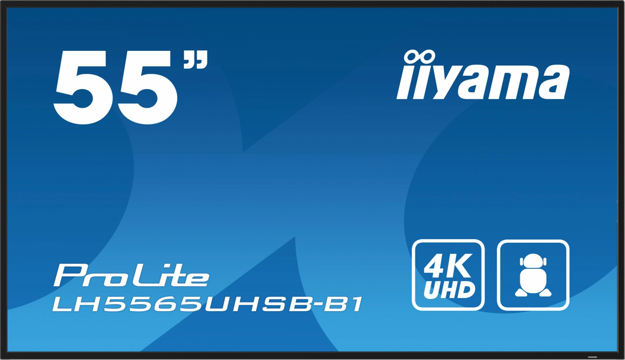 Profesionalni 55-palčni 4K Ultra HD LED monitor, Wi‑Fi, črn — iiyama ProLite LH5565UHSB-B1
