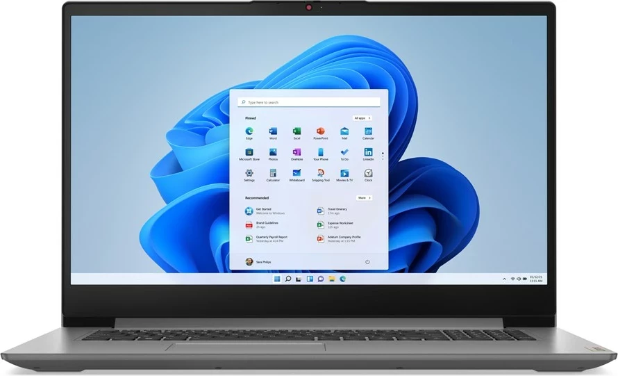 Prenosnik 17,3" Lenovo IdeaPad 3, Intel Core i5-1235U, 16 GB RAM, 512 GB SSD, sivi