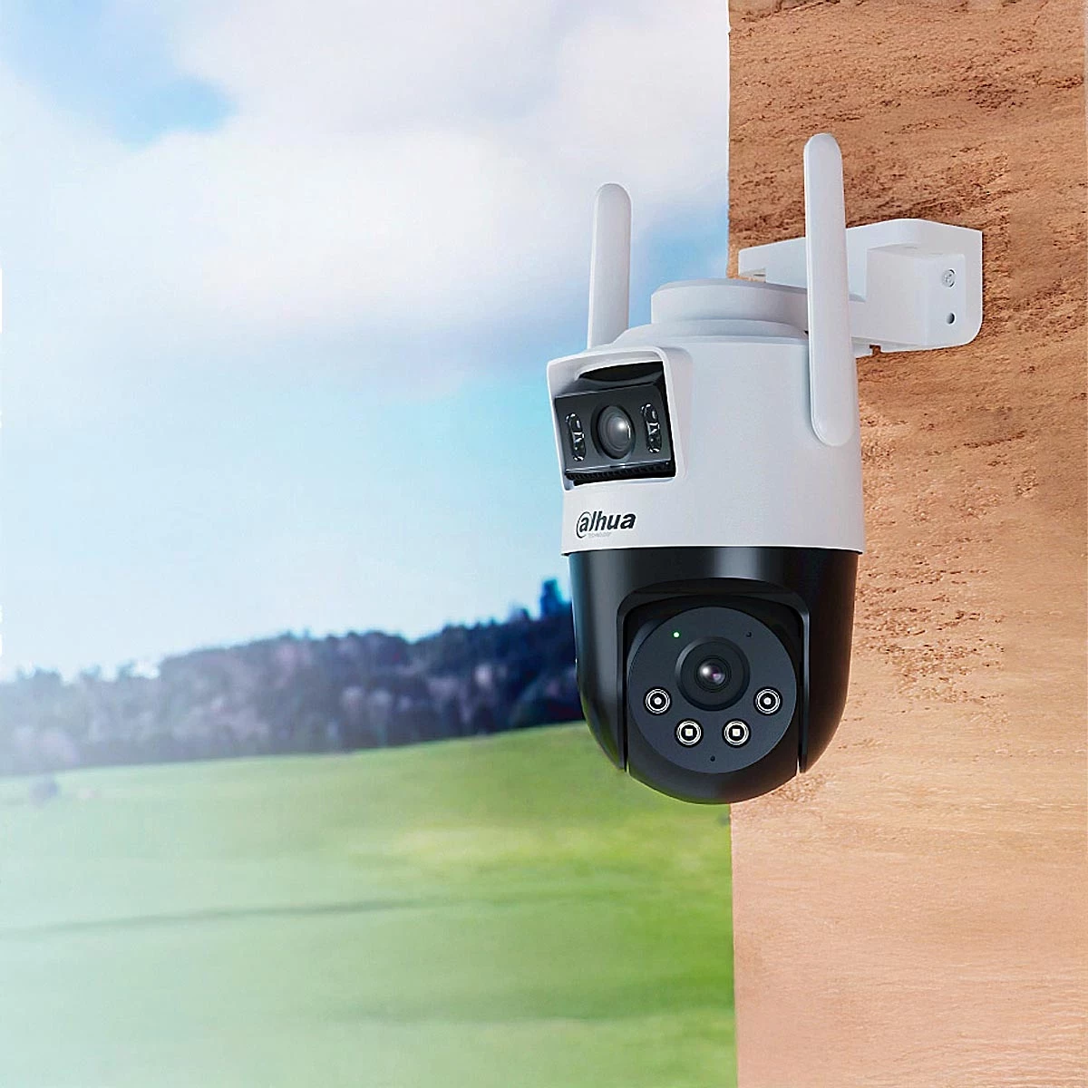 Varnostna kamera Dahua Picoo Dual D1 6MP 4G (DH-P3D-3F-PV-4G), črno-bela