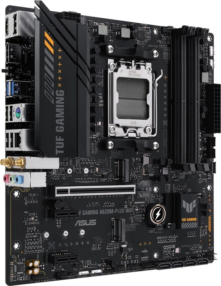Plošča matična ASUS TUF GAMING A620M-PLUS WIFI, AMD A620, Socket AM5, micro ATX