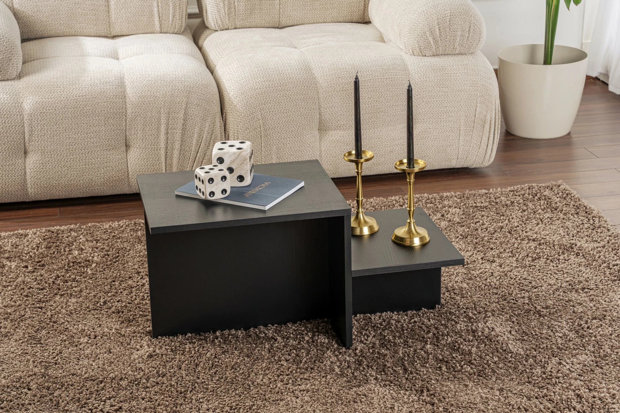 Tavlica za kavo, Wood Black, Nordure Harmony