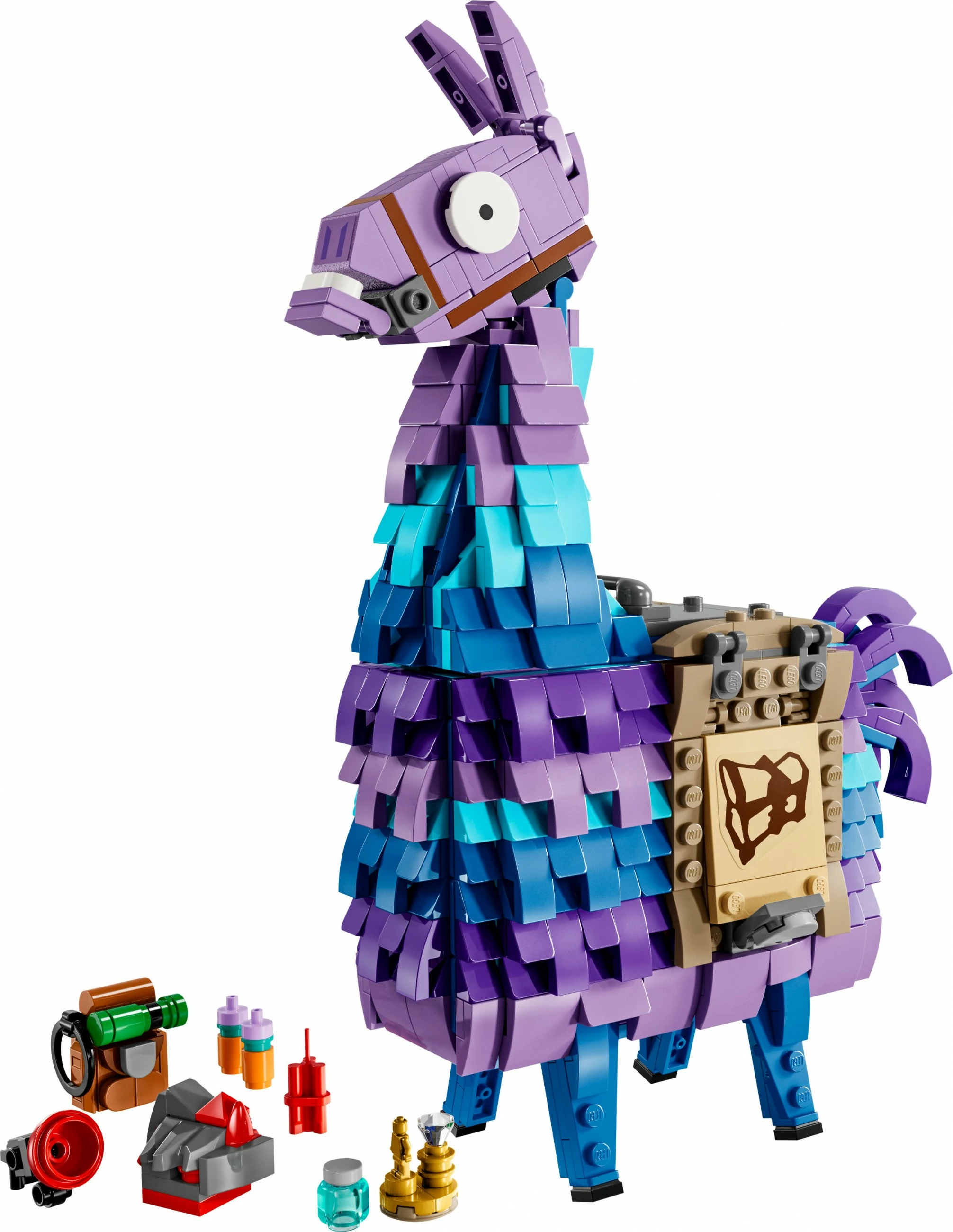 Set gradnje Supply Llama LEGO Fortnite 77071, 691 kosov, večbarven