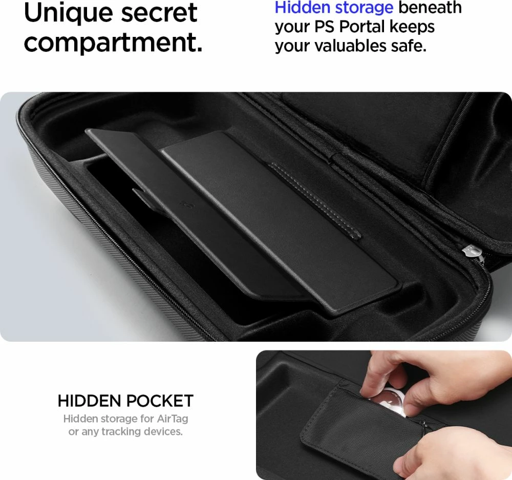 Ovitek za Sony PlayStation Portal Spigen Rugged Armor Pro, črn