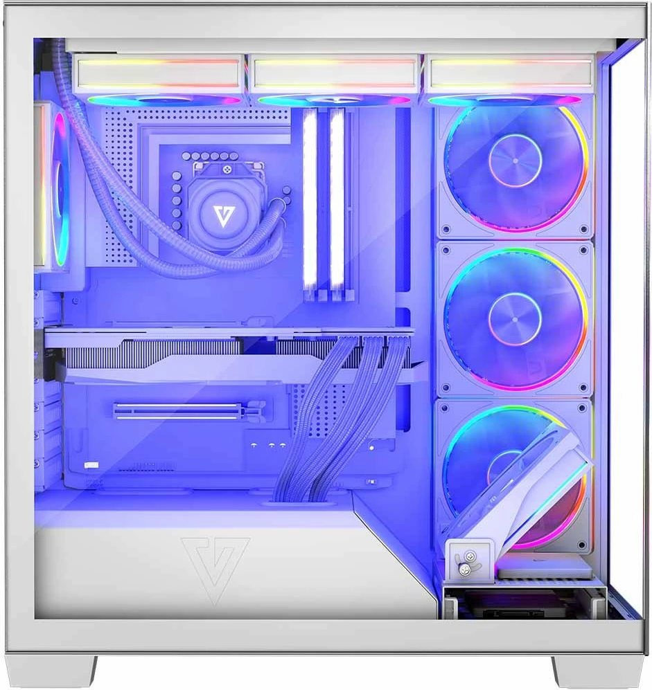 Računalniško ohišje, midi ohišje MODECOM Volcano Stellar 8F ARGB 20, belo