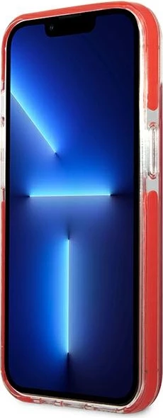 Ovitek za telefon za iPhone 13 mini, trd ovitek, rdeč, Karl Lagerfeld KLHCP13STPE2TR