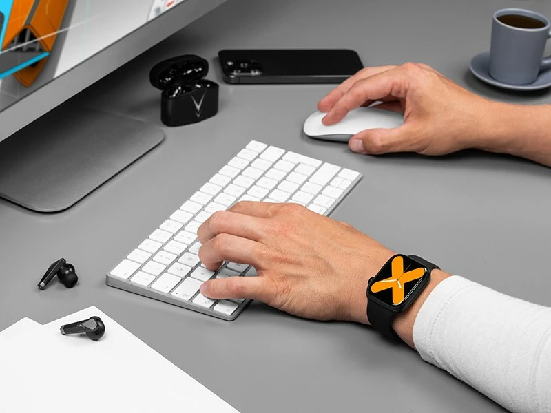 Pametna ura 1,83'', Bluetooth, IP65, Tracer TW7-BK FUN, črna