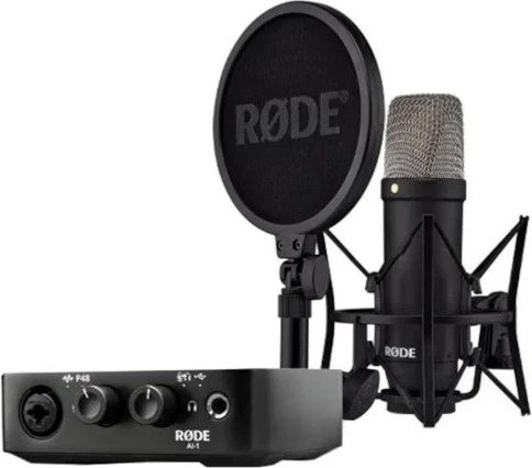 Studio komplet RØDE NT1 Signature Black + AI-1 Studio Kit MK2, črn