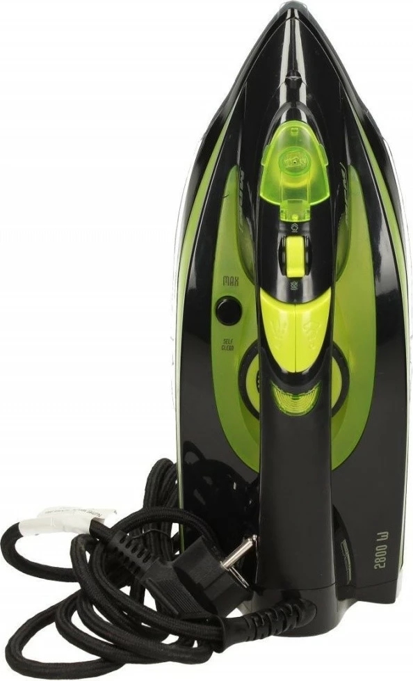 Parni likalnik, 2800 W, keramična podlaga, črno/zelena - MPM MZE-04/C