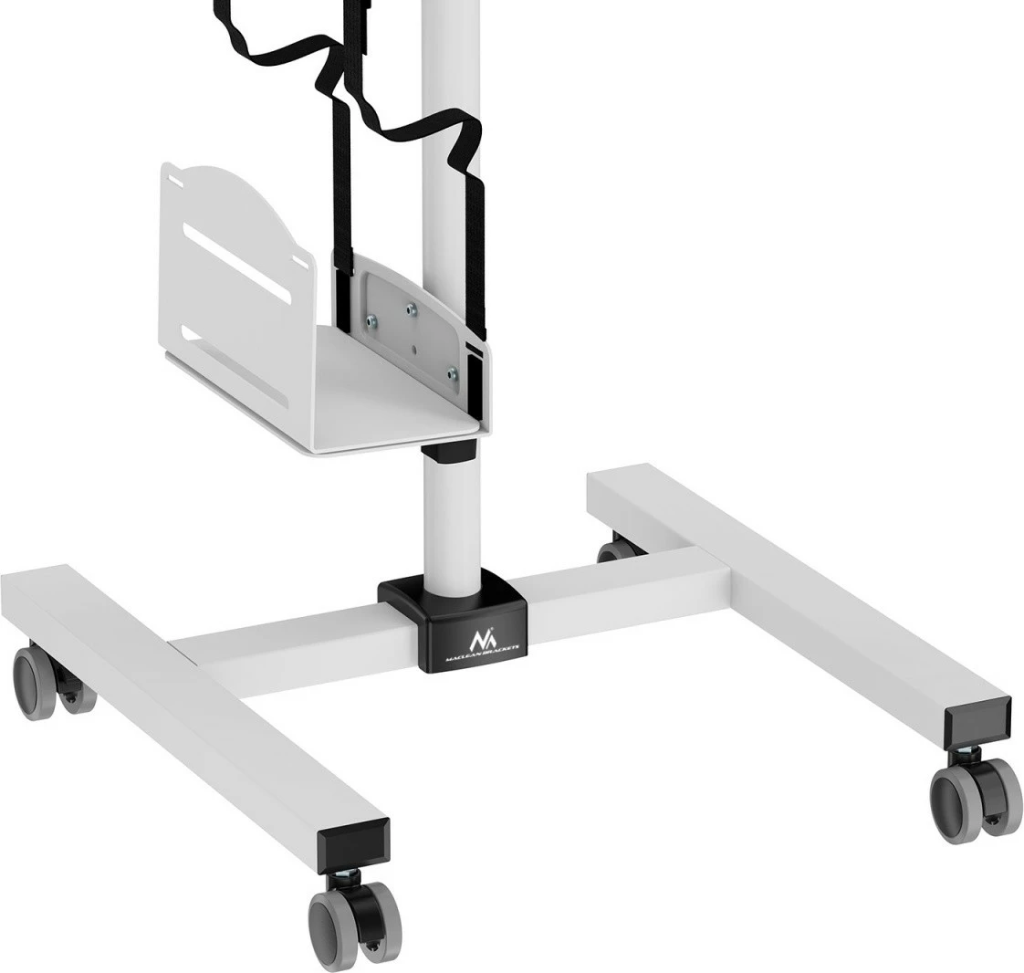 Voziček za monitor in računalniško ohišje Maclean MC-793, 17–32", bel