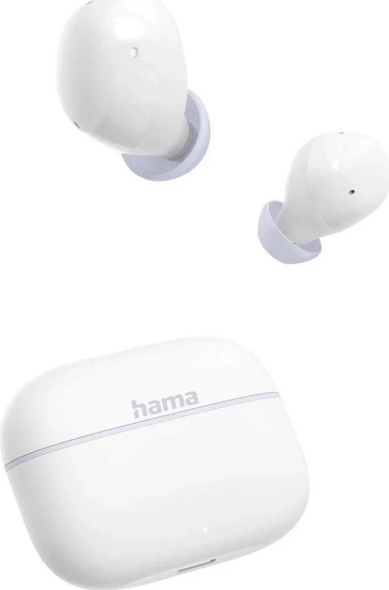 True Wireless in-ear slušalke Freedom buddy II Hama, Bluetooth 5.3, bele