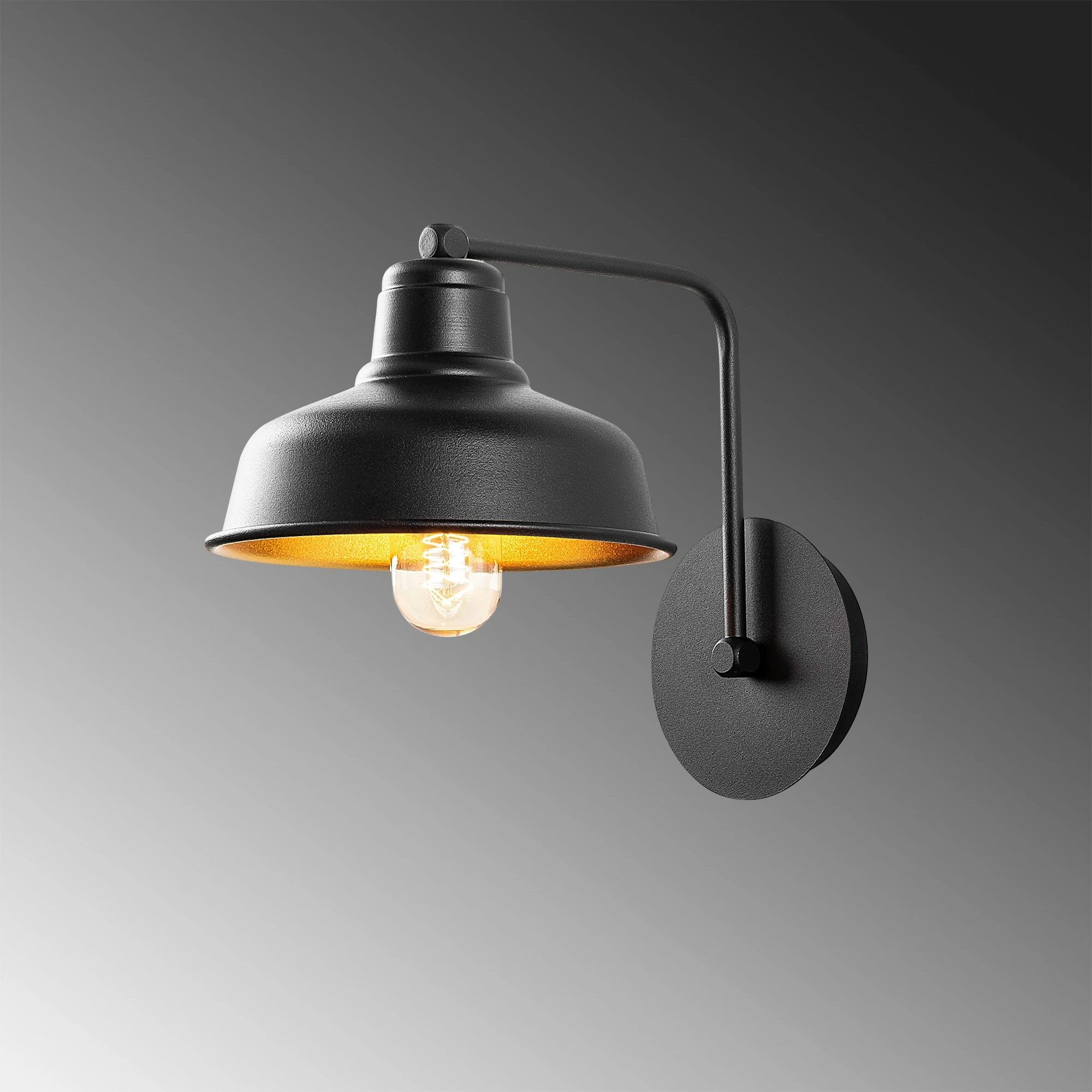 Stenska svetilka Berceste, Opviq 181BLACK-A, črna