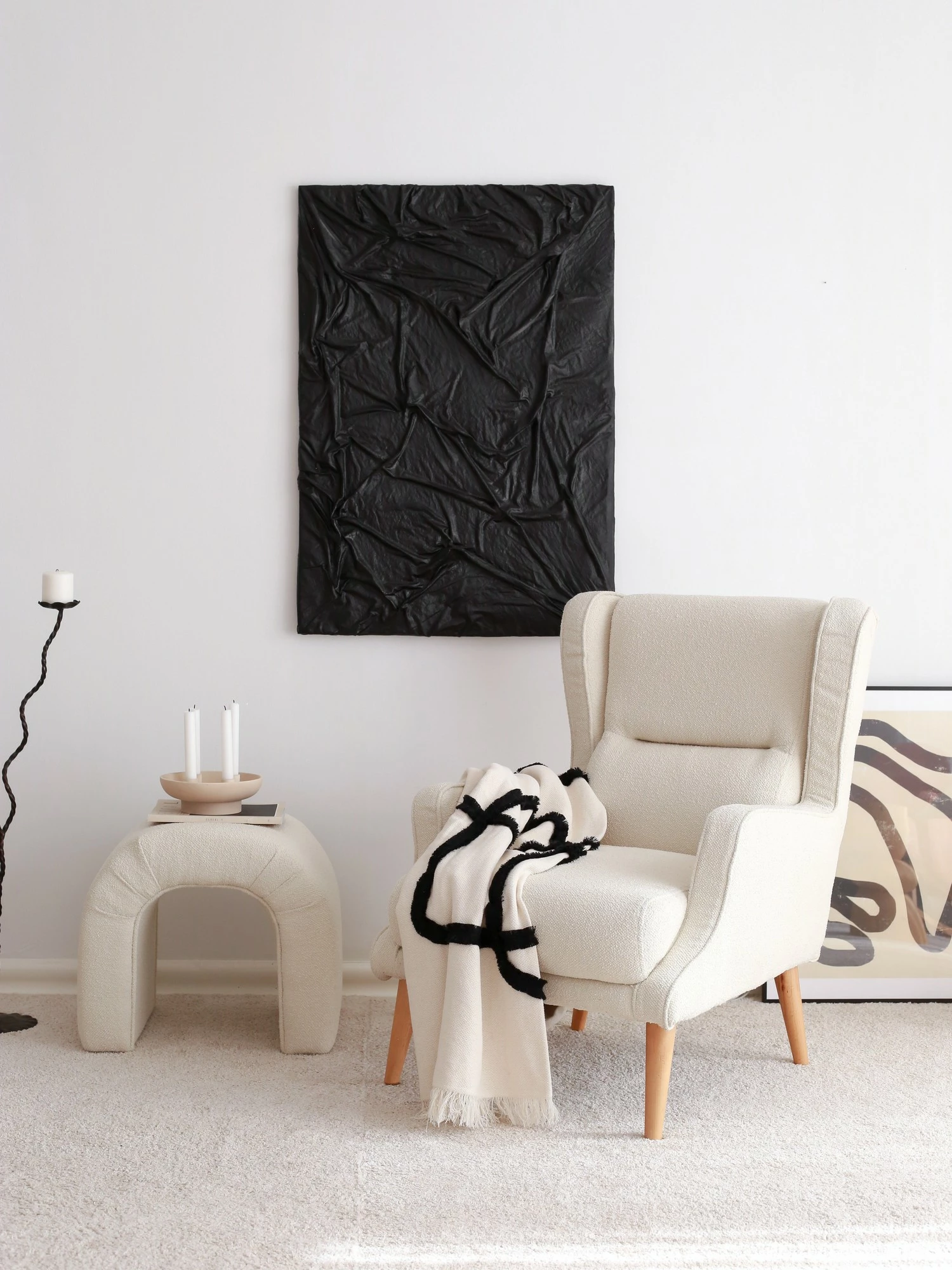 Fotelj z nasloni za roke, Atelier del Sofa, krem