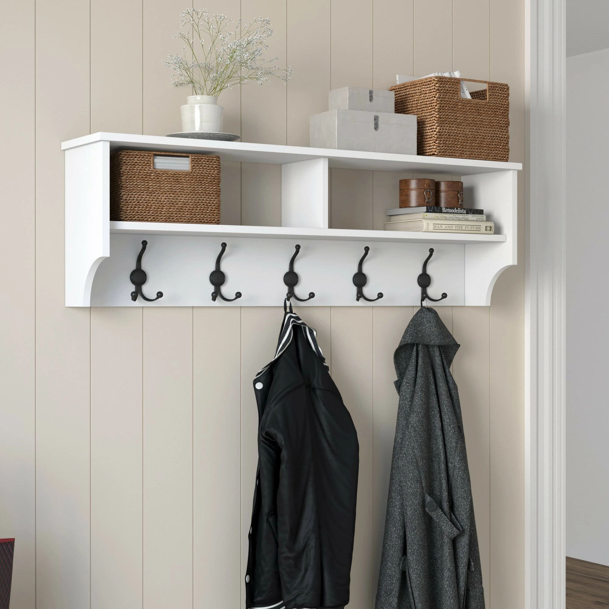 Stojalo za predsobo Hanah Home, P2 - 439, belo