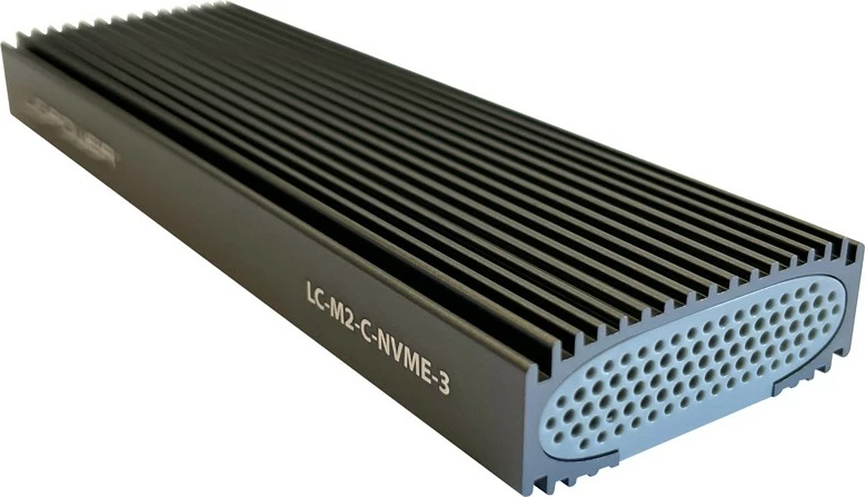 Zunanja ohišje za SSD M.2 LC-Power LC-M2-C-NVME-3, USB Type-C, črno
