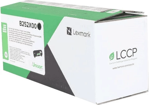 Toner kartuša Lexmark B252X00, zmogljivost približno 10.000 strani, črna