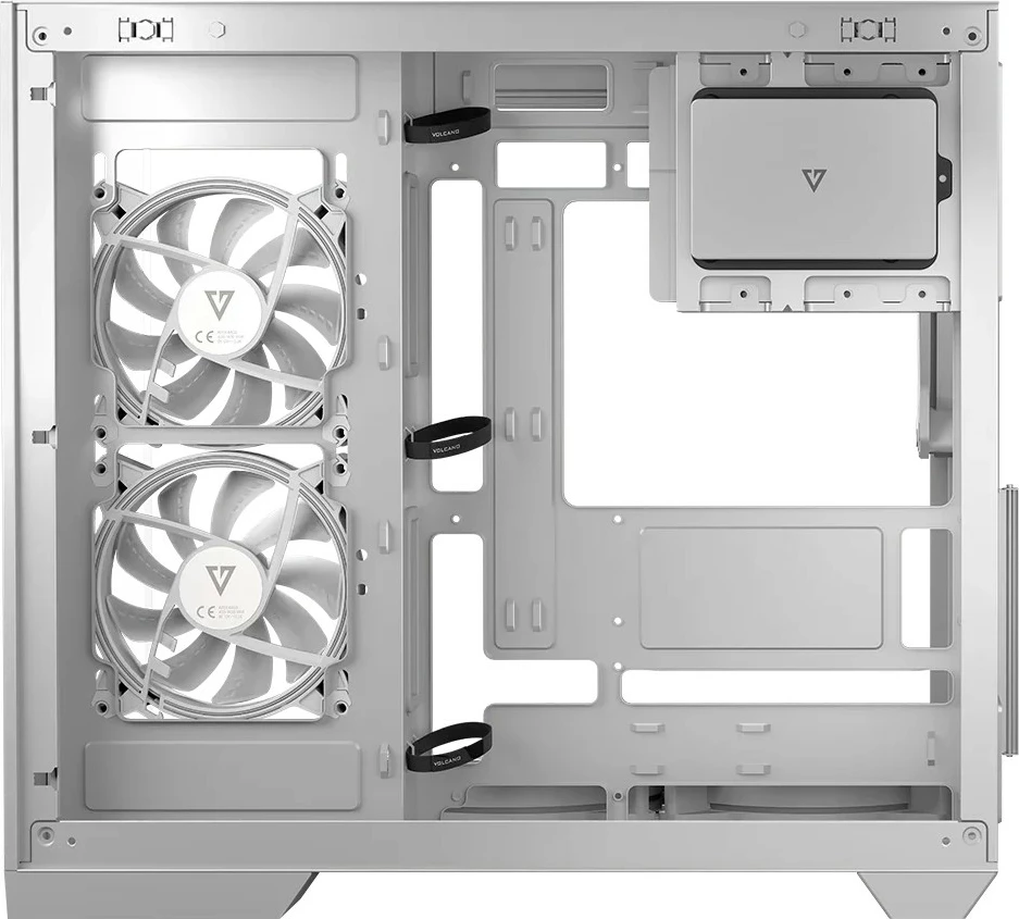 Računalniško ohišje MODECOM Volcano Panorama APEX ARGB 7F Midi, belo