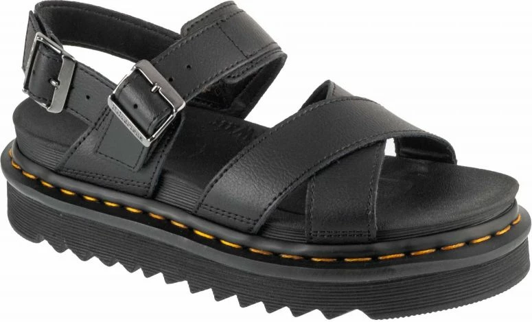 Sandali z robustno platformo, Dr. Martens, črni