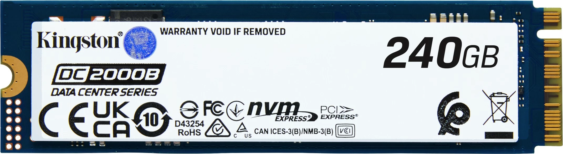 SSD 240 GB PCIe 4.0 M.2, 4500 MB/s Kingston DC2000B