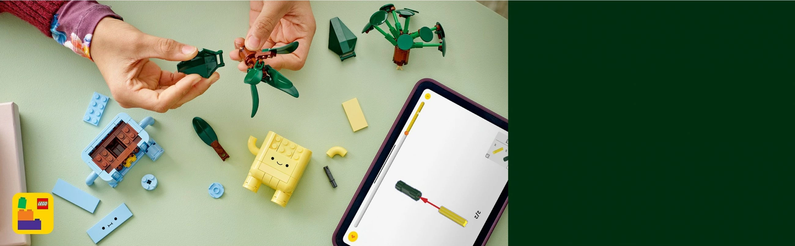 Komplet za sestavljanje dekorativnih rastlin LEGO Botanicals 10349, 217 kosov, večbarven