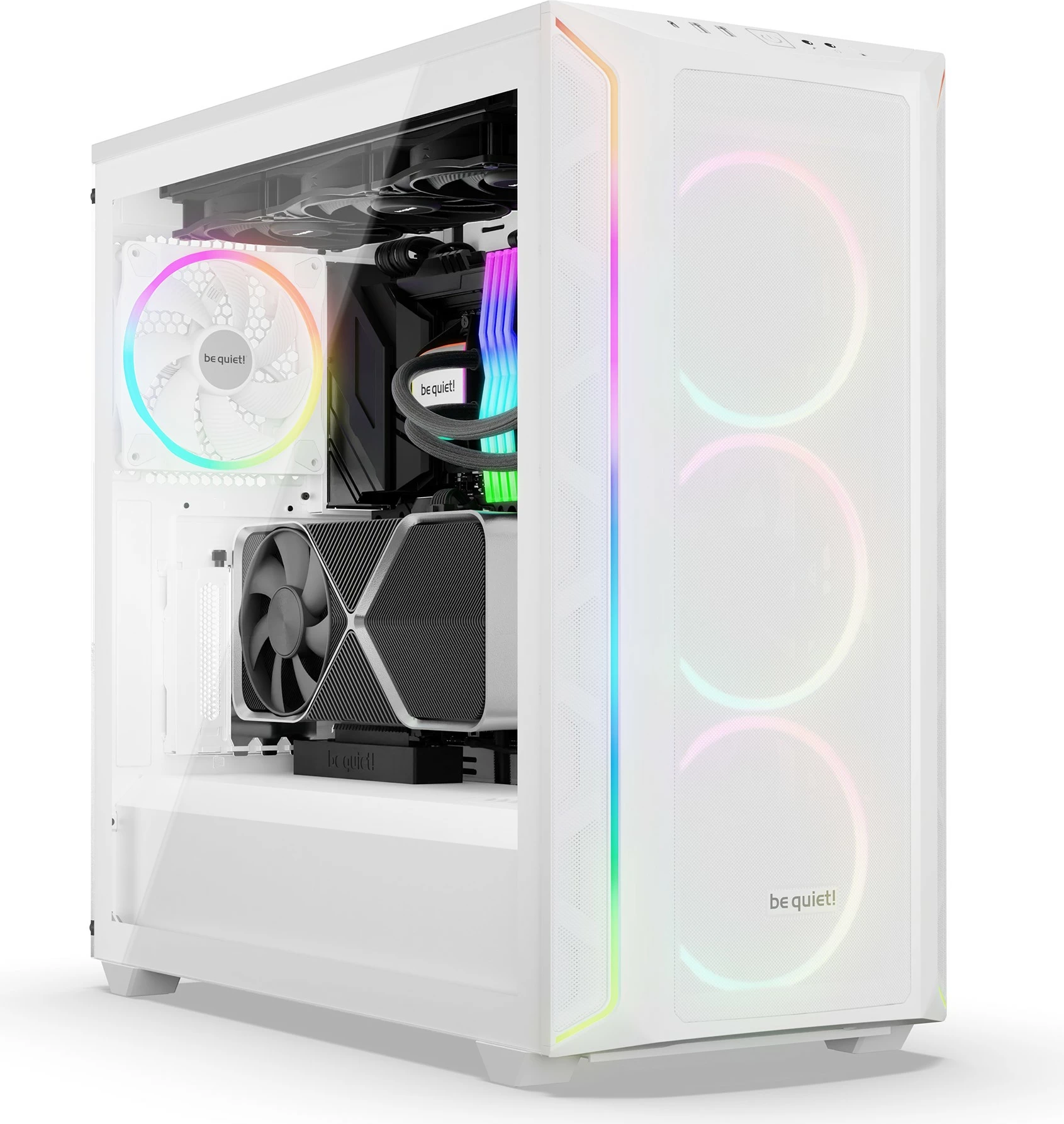 Ohišje Shadow Base 800 FX White be quiet!, Midi Tower, ATX, EATX, micro ATX, Mini-ITX, belo