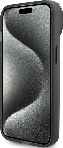 Ovitek za telefon z obročem, MagSafe, za iPhone 15 6.1", Ferrari FEHMP15SUSCAK, črn